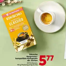 Billa Eduscho Nespresso- kompatible Alukapseln Angebot