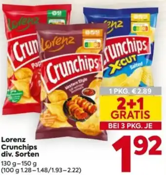 Billa Lorenz Crunchips Angebot