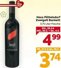 Billa Haus Pöttelsdorf Zweigelt Bankett Angebot
