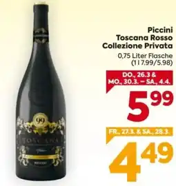 Billa Piccini Toscana Rosso Collezione Privata Angebot