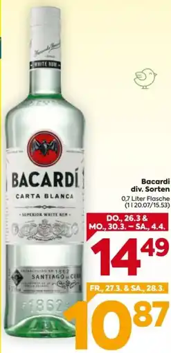 Billa Bacardi Angebot