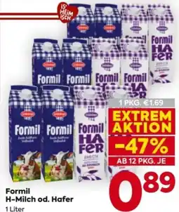 Billa Formil H-Milch od. Hafer Angebot