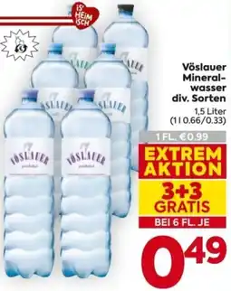 Billa Vöslauer Mineral- wasser Angebot