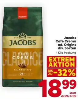 Billa Jacobs Café Crema od. Origins Angebot