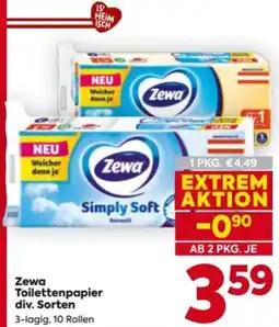 Billa Zewa Toilettenpapier Angebot