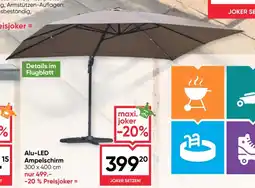 Maximarkt Alu-LED Ampelschirm Angebot