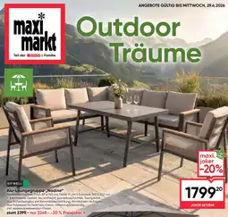 Maximarkt Alu-Loungegruppe Nadine Angebot