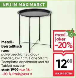 Maximarkt Metallic Beistelltisch Rund Angebot