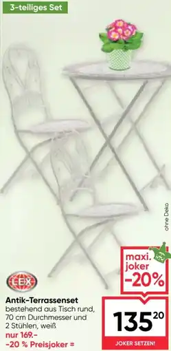 Maximarkt Antik-Terrassenset Angebot