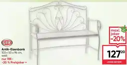 Maximarkt Antik-Eisenbank Angebot