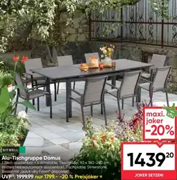 Maximarkt Alu-Tischgruppe Domus Angebot