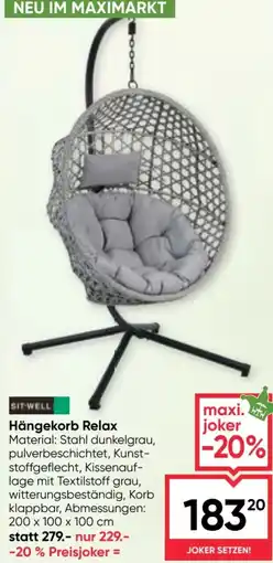 Maximarkt Hängekorb Relax Angebot