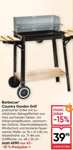 Maximarkt Barbecue Country Garden Grill Angebot