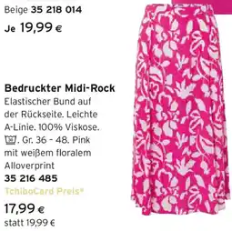Tchibo Eduscho Bedruckter Midi-Rock Angebot