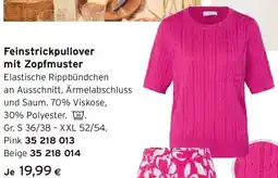 Tchibo Eduscho Feinstrickpullover mit Zopfmuster Angebot