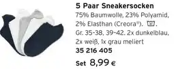 Tchibo Eduscho 5 Paar Sneakersocken Angebot