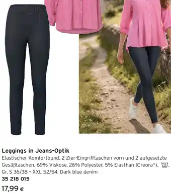 Leggings in Jeans-Optik
