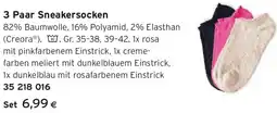 Tchibo Eduscho 3 Paar Sneakersocken Angebot