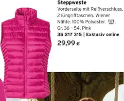 Tchibo Eduscho Steppweste Angebot