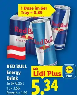 Lidl Red bull energy drink Angebot