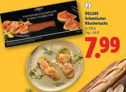 Lidl Deluxe schottischer räucherlachs Angebot