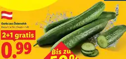Lidl Gurke aus Österreich Angebot