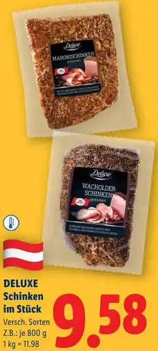 Lidl Deluxe schinken im stück Angebot
