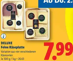 Lidl Deluxe Feine Käseplatte Angebot