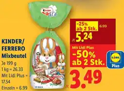 Lidl Kinder/ ferrero mixbeutel Angebot