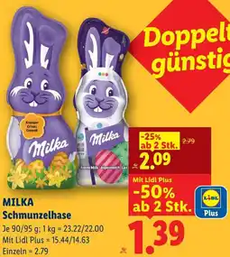 Lidl Milka schmunzelhase Angebot