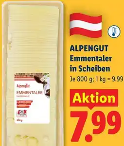 Lidl Alpengut emmentaler in scheiben Angebot