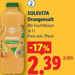 Lidl Solevita orangensaft Angebot