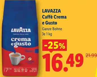 Lidl Lavazza caffè crema e gusto Angebot