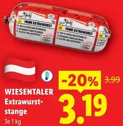 Lidl Wiesentaler extrawurst-stange Angebot