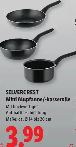 Lidl Silvercrest mini alupfanne/-kasserolle Angebot