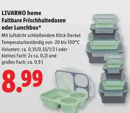 Lidl Livarno home faltbare frischhaltedosen oder lunchbox Angebot