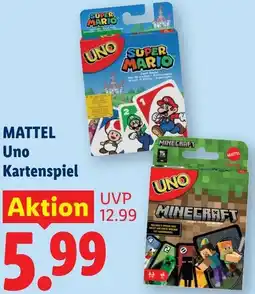 Lidl Mattel uno kartenspiel Angebot