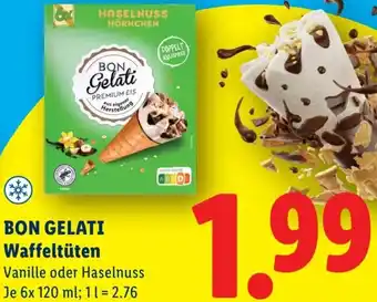 Lidl Bon gelati waffeltüten Angebot