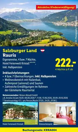 Lidl Salzburger Land Rauris Angebot