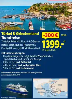 Lidl Türkei & Griechenland Rundreise Angebot