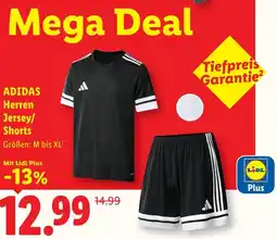 Lidl Adidas herren jersey/ shorts Angebot