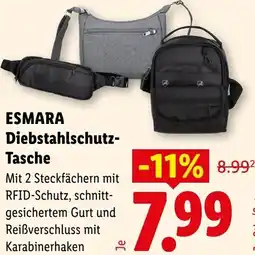 Lidl Esmara diebstahlschutz- tasche Angebot
