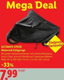 Lidl Ultimate speed motorrad-faltgarage Angebot