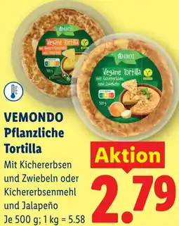 Lidl Vemondo pflanzliche tortilla Angebot