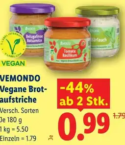 Lidl Vemondo veganer brotaufstrich Angebot