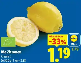 Lidl Bio Zitronen Angebot