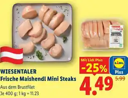 Lidl Wiesentaler frische maishendl mini steaks Angebot