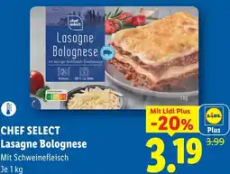 Lidl Chef select lasagne bolognese Angebot