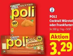 Lidl Poli cocktail würstel oder frankfurter Angebot