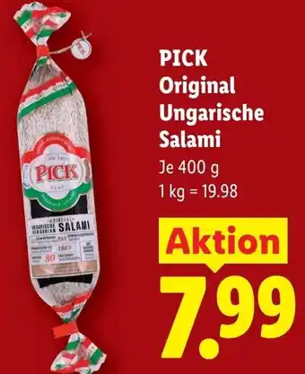 Lidl Pick original ungarische salami Angebot
